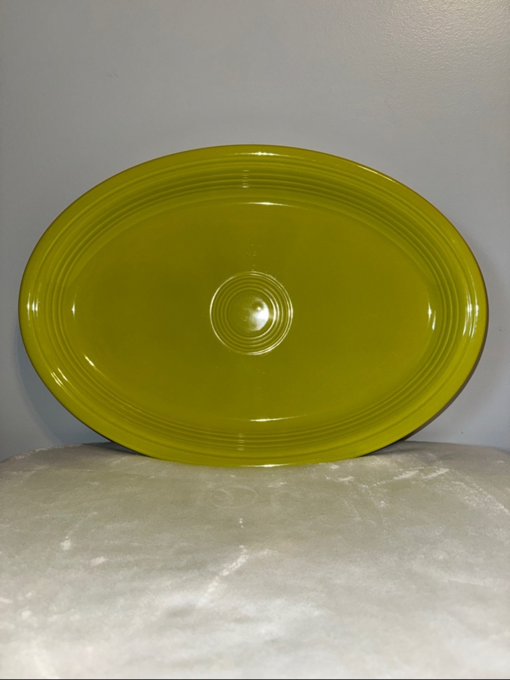 NEW Fiesta ware Lemongrass 19 1/4 inch Extra Large Oval Serving Platter RETIRED